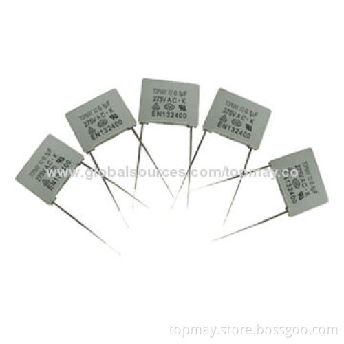 Polypropylene Film Capacitor with 2.5kV Impulse Voltage and 0.0022 to 4.7μF Capacitance